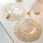 Braided Placemats 38CM Table Mats for Dining Tables Christmas Halloween Woven Washable Non-Slip Place mats