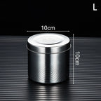 201 Stainless Steel Food Storage Tank With Lid Sealed Tea Container Canteen Portable Organizer Bottle Jar Sundries Storage Box