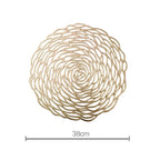 Braided Placemats 38CM Table Mats for Dining Tables Christmas Halloween Woven Washable Non-Slip Place mats