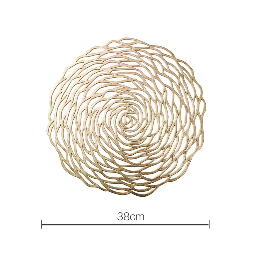 Braided Placemats 38CM Table Mats for Dining Tables Christmas Halloween Woven Washable Non-Slip Place mats