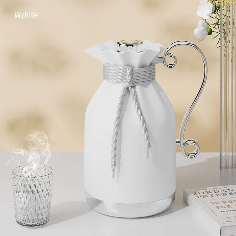 Light Luxury Red Liner Plastic Thermos Flask 1L Home Long-lasting Thermos Flask for 48 Hours