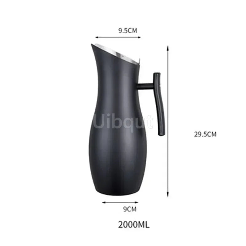 Golden gold Stainless Steel Ice Cold Freeze Water Pot Kettle wine BEER JAR Bar Fruit Juice Pitchers Red Wine Divider Containers