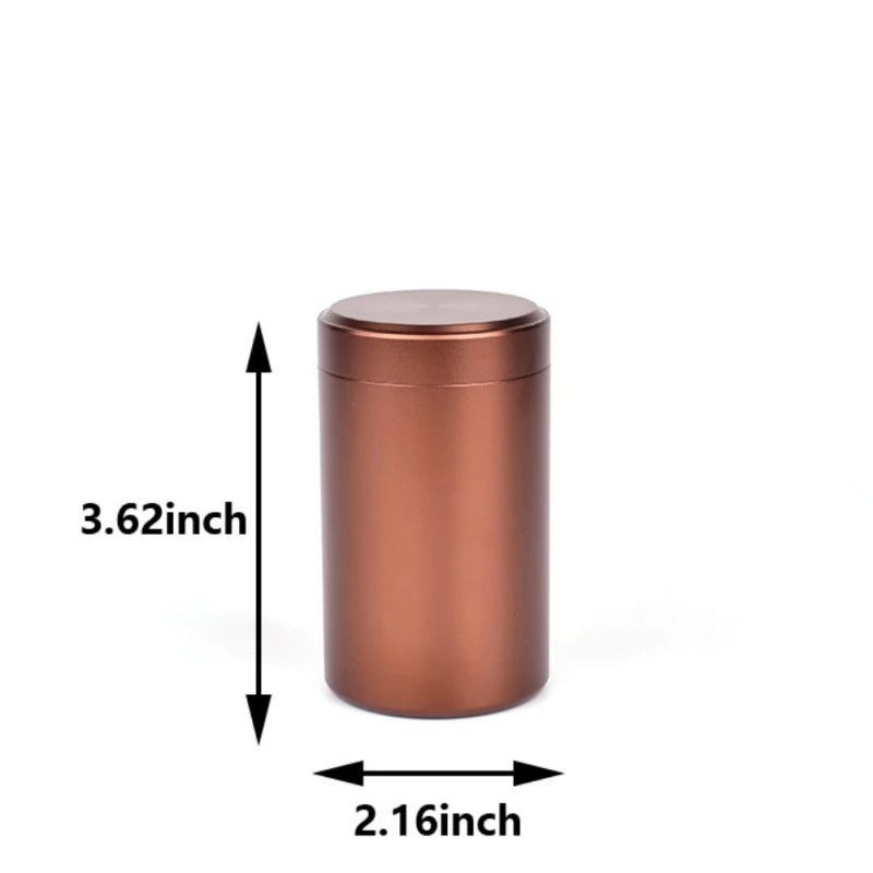 140ml Multi-Functional Mini Metal Cans Airtight Smell Proof Aluminum Stash Jar Storage Container Coffee Beans Box Pill Box