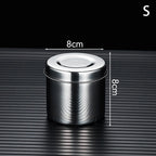 201 Stainless Steel Food Storage Tank With Lid Sealed Tea Container Canteen Portable Organizer Bottle Jar Sundries Storage Box