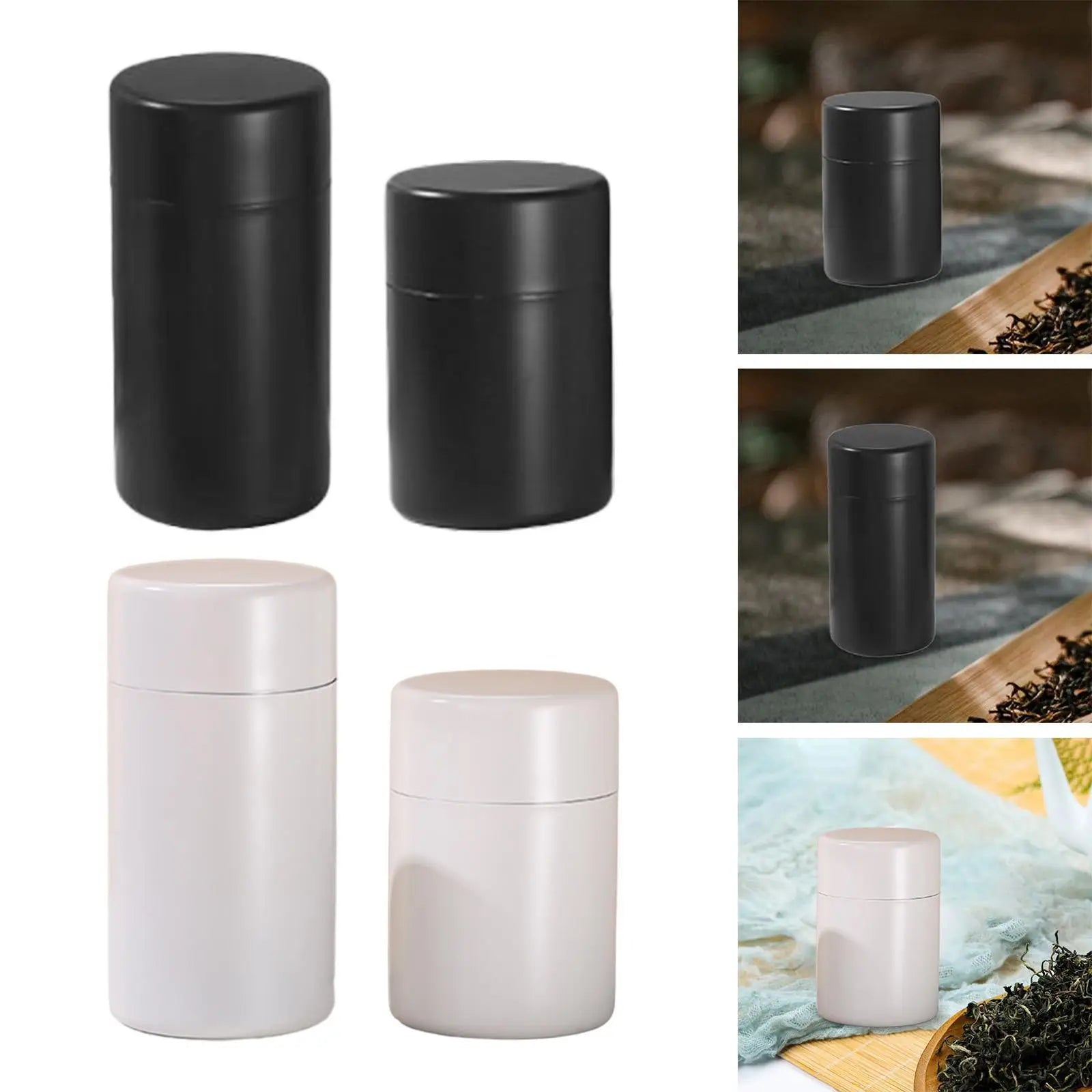 Tea Tin Canister Desk Leakproof Stainless Steel for Candy Restaurants Spices