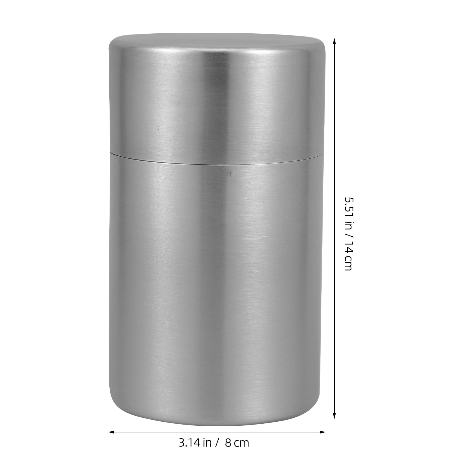 Double Lid Airtight Stainless Steel Tea Jar Sealed Storage Container Food Packaging Canister Candy Snack Box Coffee Cookie