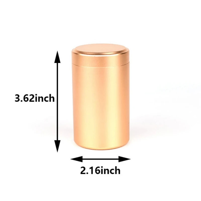 140ml Multi-Functional Mini Metal Cans Airtight Smell Proof Aluminum Stash Jar Storage Container Coffee Beans Box Pill Box