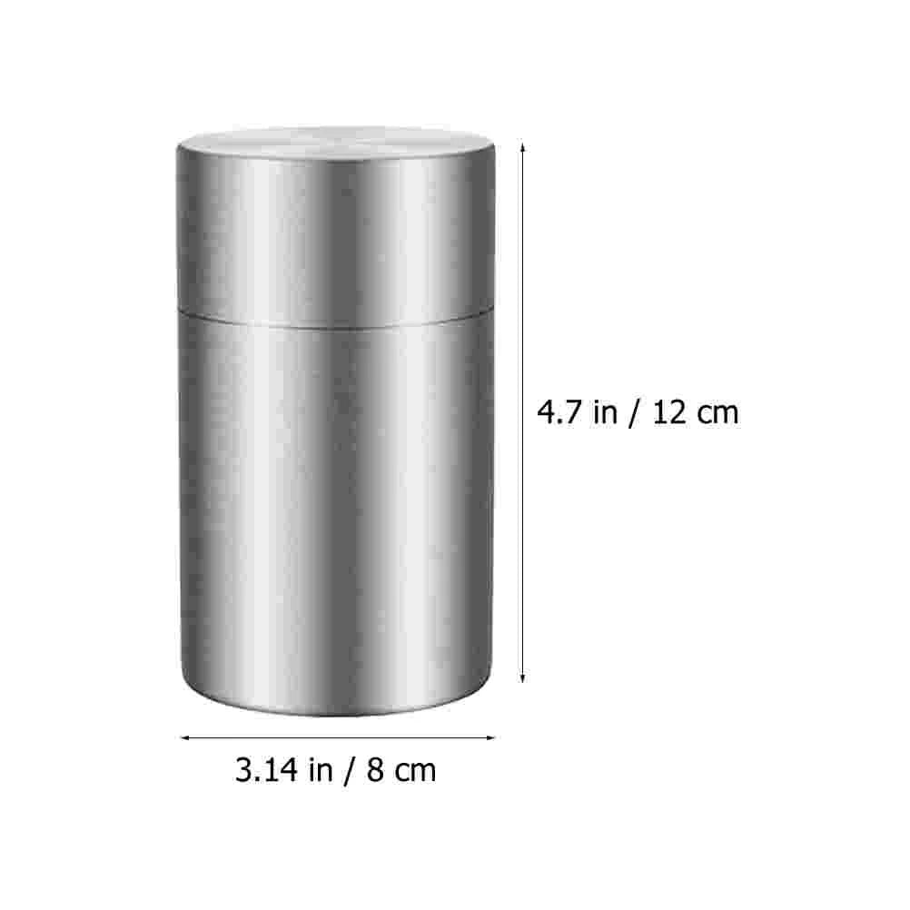 Double Lid Airtight Stainless Steel Tea Jar Sealed Storage Container Food Packaging Canister Candy Snack Box Coffee Cookie
