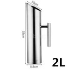 Golden gold Stainless Steel Ice Cold Freeze Water Pot Kettle wine BEER JAR Bar Fruit Juice Pitchers Red Wine Divider Containers