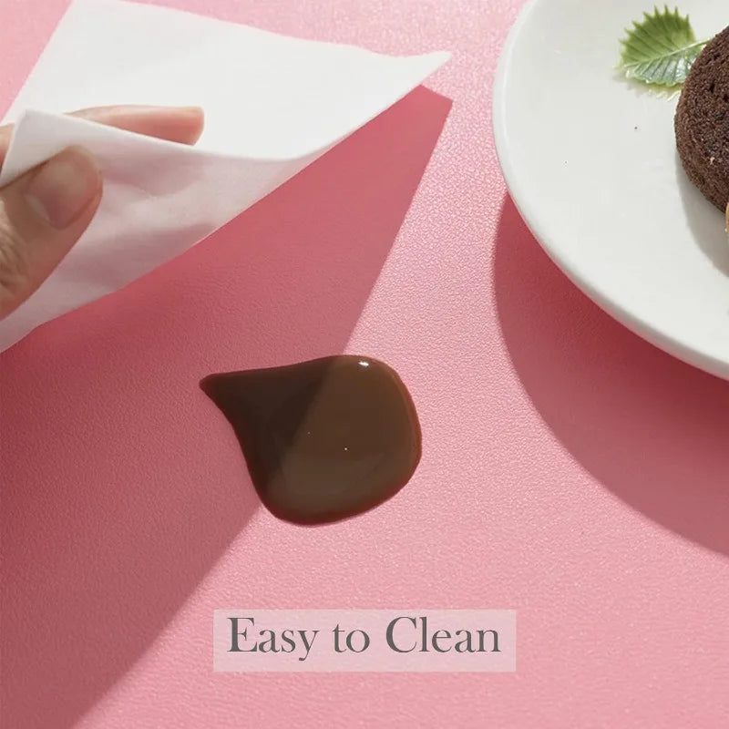 Table Leather Placemats Set of 1/4/6pcs,Washable for Dining,Heat-Resistant Non-Slip Insulation Waterproof Place Mats