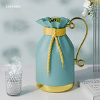 Light Luxury Red Liner Plastic Thermos Flask 1L Home Long-lasting Thermos Flask for 48 Hours