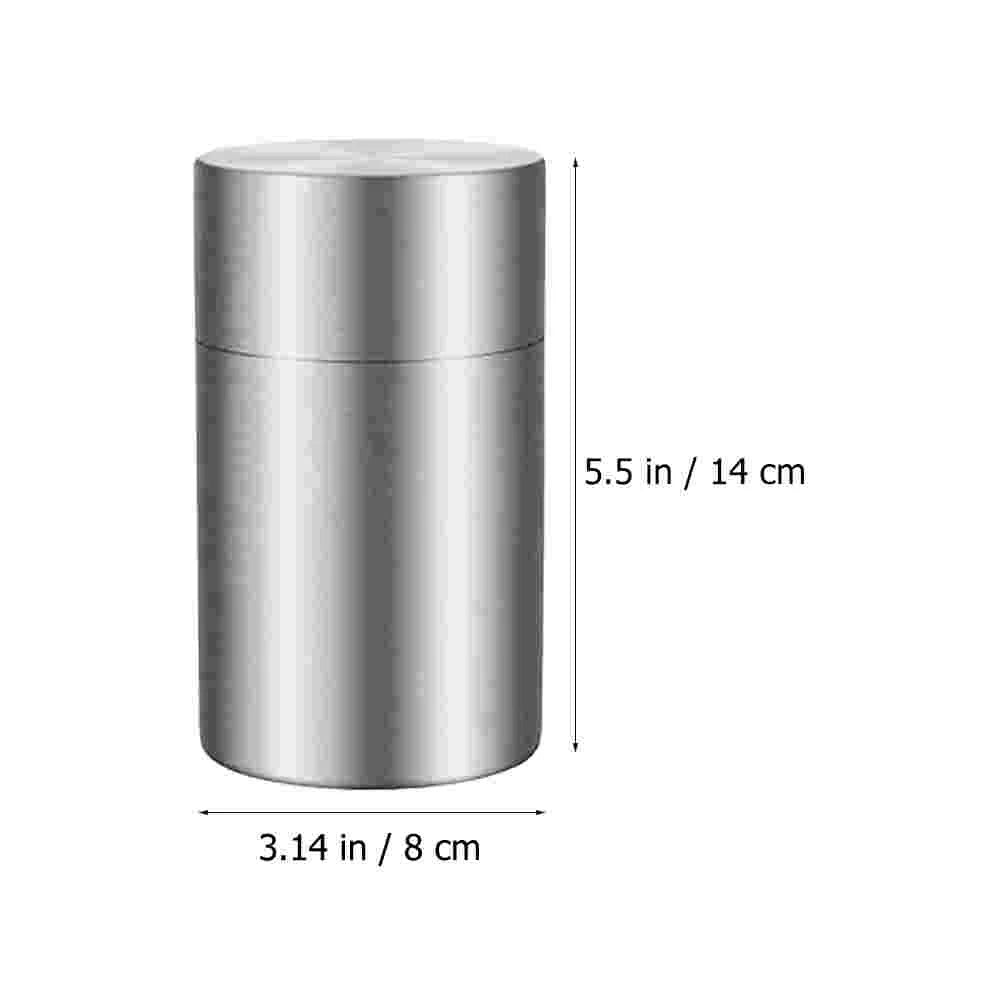 Double Lid Airtight Stainless Steel Tea Jar Sealed Storage Container Food Packaging Canister Candy Snack Box Coffee Cookie