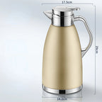 2L Coffee Thermos 316 Stainless Steel Vacuum Flasks Large Capacity Insulated Hot Water Bottle Cold Retention Tea Jug