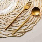 Braided Placemats 38CM Table Mats for Dining Tables Christmas Halloween Woven Washable Non-Slip Place mats