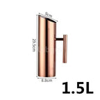 Golden gold Stainless Steel Ice Cold Freeze Water Pot Kettle wine BEER JAR Bar Fruit Juice Pitchers Red Wine Divider Containers