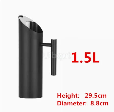 Golden gold Stainless Steel Ice Cold Freeze Water Pot Kettle wine BEER JAR Bar Fruit Juice Pitchers Red Wine Divider Containers