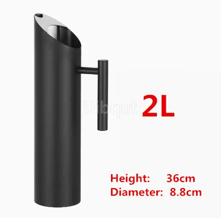 Golden gold Stainless Steel Ice Cold Freeze Water Pot Kettle wine BEER JAR Bar Fruit Juice Pitchers Red Wine Divider Containers