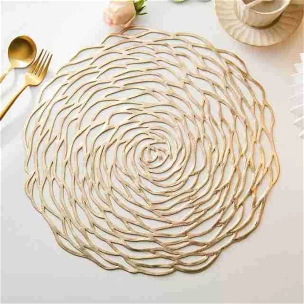 Braided Placemats 38CM Table Mats for Dining Tables Christmas Halloween Woven Washable Non-Slip Place mats