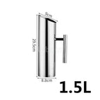 Golden gold Stainless Steel Ice Cold Freeze Water Pot Kettle wine BEER JAR Bar Fruit Juice Pitchers Red Wine Divider Containers