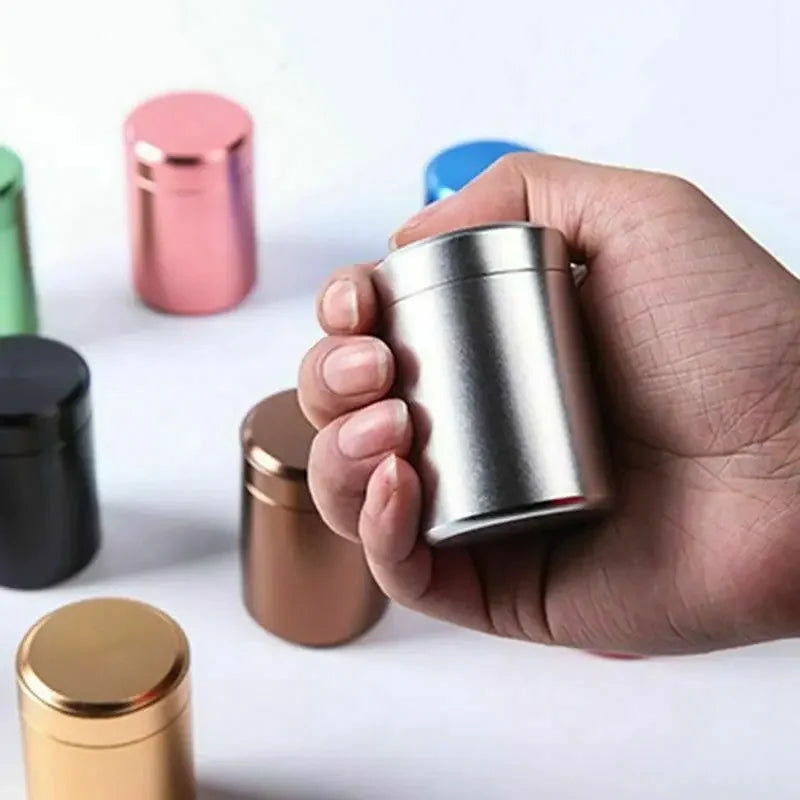 140ml Multi-Functional Mini Metal Cans Airtight Smell Proof Aluminum Stash Jar Storage Container Coffee Beans Box Pill Box