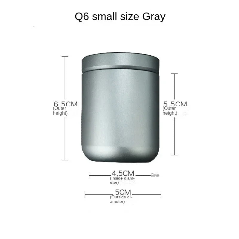 Aluminum Alloy Portable Storage Jar Waterproof and Moisture-proof Sealed Box Tea Can Waterproof Warehouse Small Medicine Box