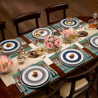 Placemats Set of 4, Retro Rustic Barn Wood Texture Linen Resistant Table Mats Decoration for Kitchen Dining Table